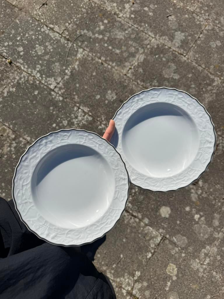 Mitterteich Bavaria schaaltjes | Princess Gold vintage goud, Ophalen of Verzenden, Zo goed als nieuw, Bord(en), Wedgwood