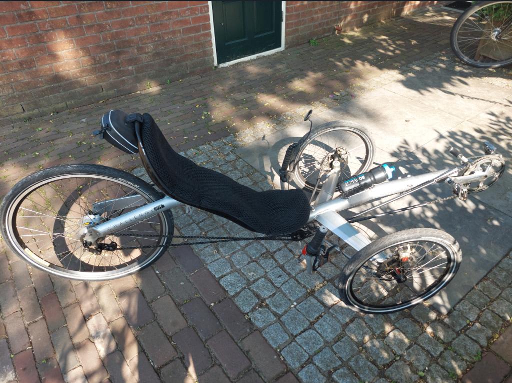 Trike ligfiets Challenge, Fietsen en Brommers, Ophalen, Gebruikt, Onderstuur, Challenge