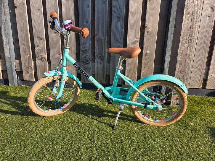 Veloretti kinderfietsje, mintgroen, Fietsen en Brommers, Fietsen | Kinderfietsjes, Gebruikt, Minder dan 16 inch, Ophalen