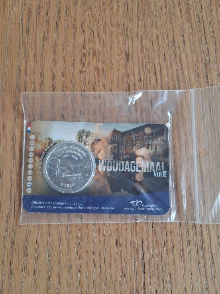 Herdenkingsmunt Woudagemaal 2020, Postzegels en Munten, Ophalen of Verzenden
