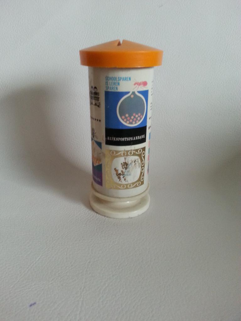 Leuke spaarpot van de rijkspost spaarbank, Ophalen, Zo goed als nieuw, Metaal of Blik, Overige thema's