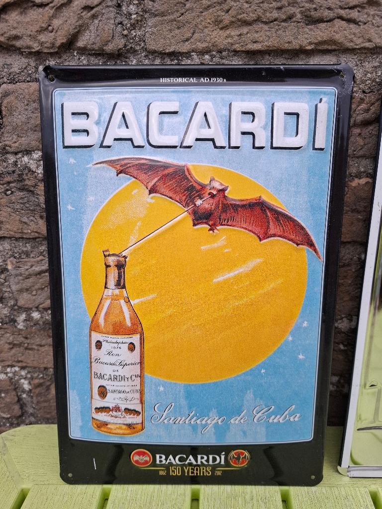 Reclamebord Bacardi, Verzamelen, Ophalen of Verzenden, Nieuw, Reclamebord