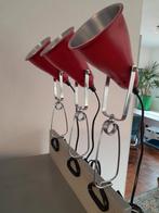 Vintage Ikea klemlamp lamp rood jaren'90 3x K9601, Ophalen of Verzenden, Gebruikt, Minder dan 50 cm