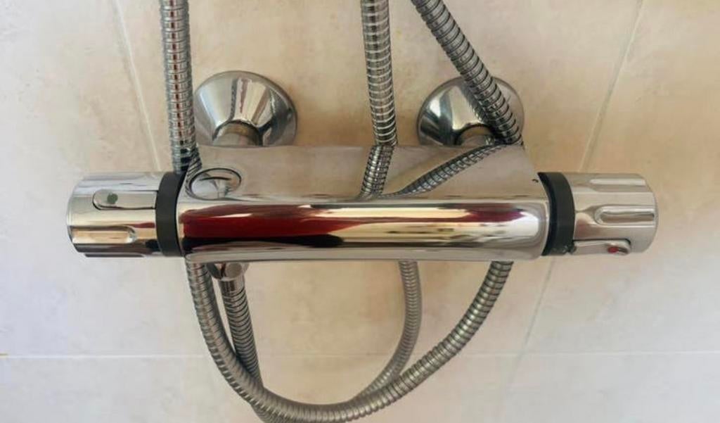 Nette Grohe douche thermostaatkraan, Doe-het-zelf en Verbouw, Sanitair, Ophalen of Verzenden, Gebruikt, Chroom, Douche