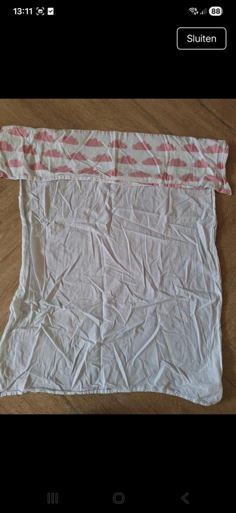 Lakentje wieg/ kinderwagen, Ophalen of Verzenden, 85 tot 100 cm, Deken