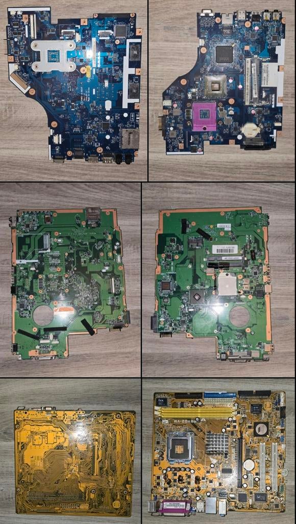 3 moederborden voor laptops en desktops., Ophalen of Verzenden