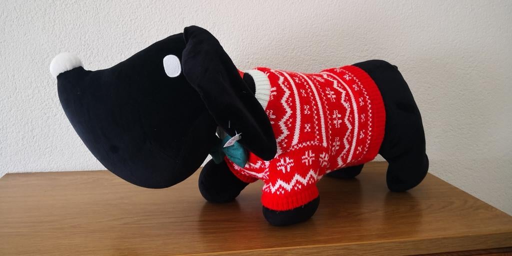 Grote Takkie met trui., Kinderen en Baby's, Speelgoed | Knuffels en Pluche, Ophalen of Verzenden, Hond