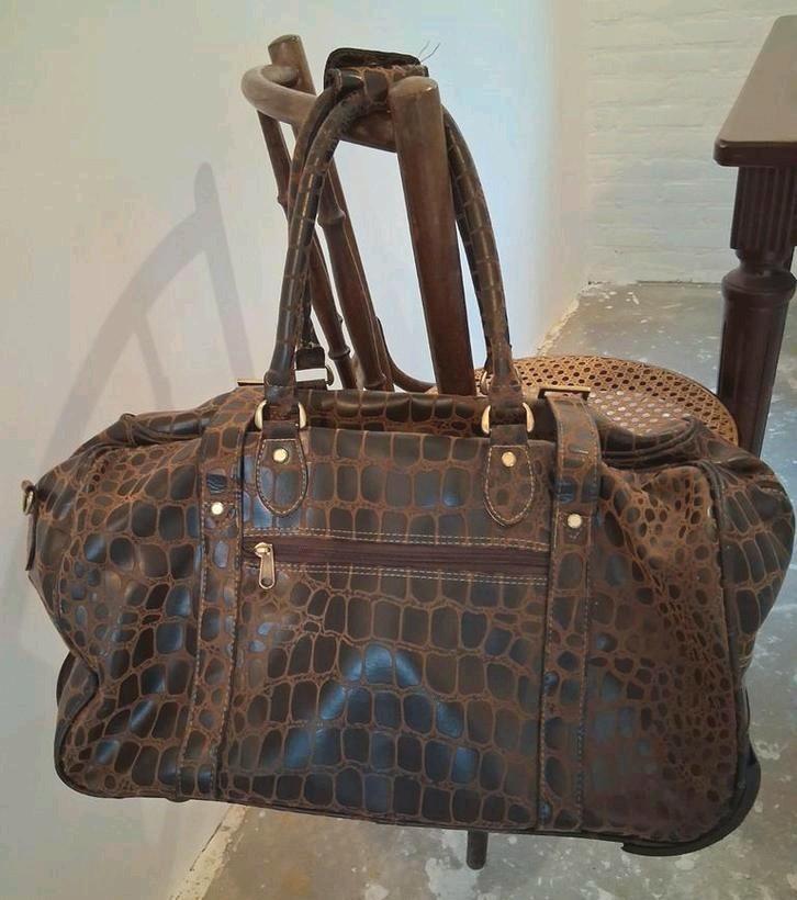 Reistas tas trolley Comfort and Quality, Sieraden, Tassen en Uiterlijk, Tassen | Reistassen en Weekendtassen, Nieuw, Bruin, 30 cm of meer