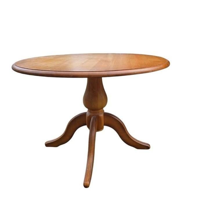 Ronde houten tafeltje tafel, Antiek en Kunst, Ophalen