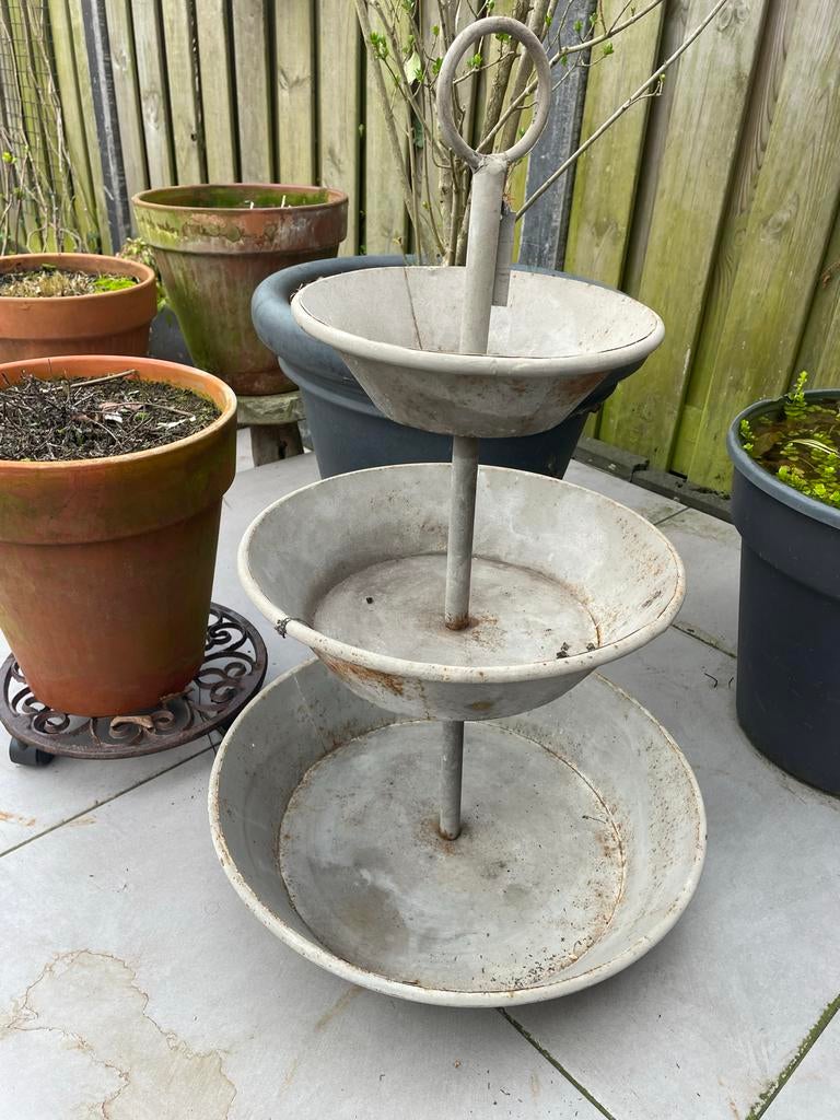 Metalen etagère plantenstandaard - 3 lagen lifestyle, Tuin en Terras, Ophalen, Gebruikt, Metaal