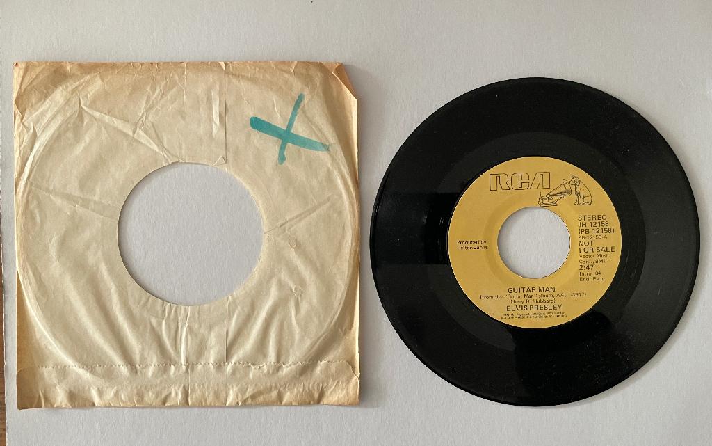 Elvis - Guitar Man / Guitar Man - PROMO - USA 1981, Limited edition, Verzenden, 7 inch, Zo goed als nieuw