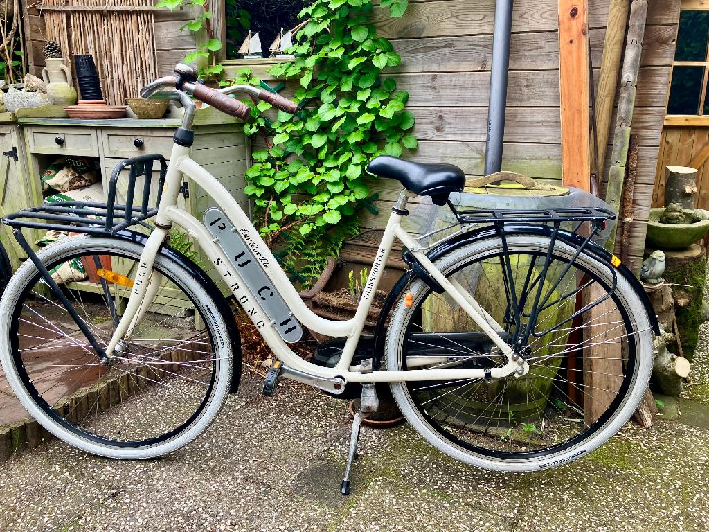 Puch Transporter Fiets 28 inch met voordrager+bagagedrager, Terugtraprem, Gebruikt, 50 tot 53 cm, Ophalen