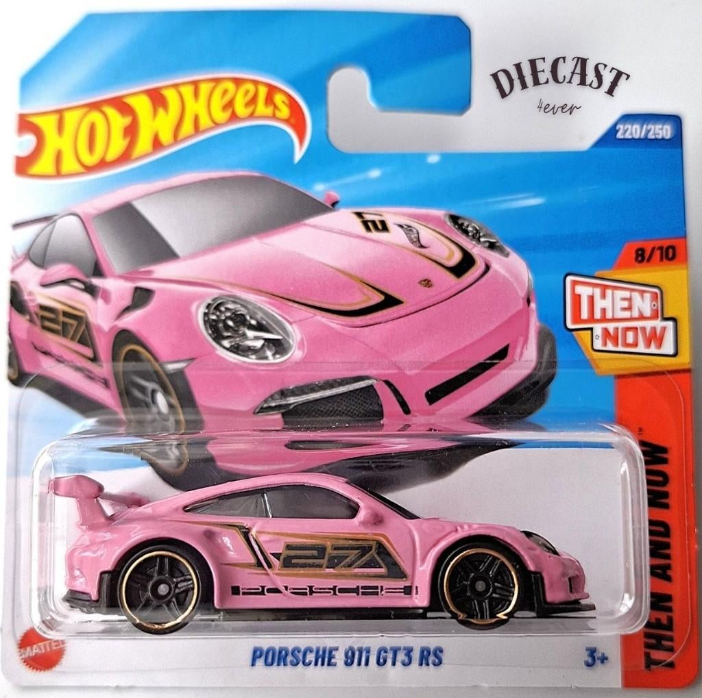 Hot Wheels Porsche 911 GT3 RS, Pink, Roze, Ophalen, Nieuw, Auto
