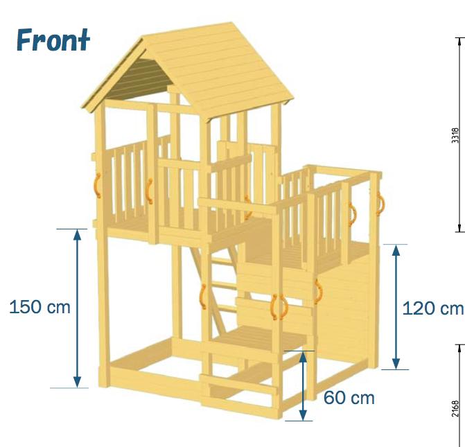 NIEUW! Douglas speeltoestel PentHouse Blue Rabbit, Welles Tuinhout, Mail@wellestuinhout.nl, Nieuw, Ophalen of Verzenden