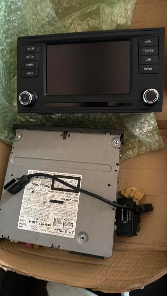 Seat leon 5f mk3 mib1 incl. Scherm, Ophalen, Zo goed als nieuw