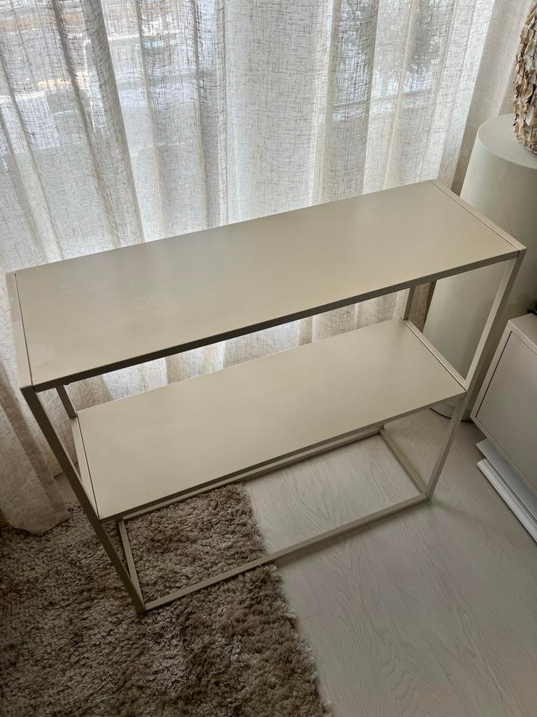 Jysk sidetable beige Virum (3 stuks), Gebruikt, 50 tot 100 cm, Ophalen of Verzenden, Metaal