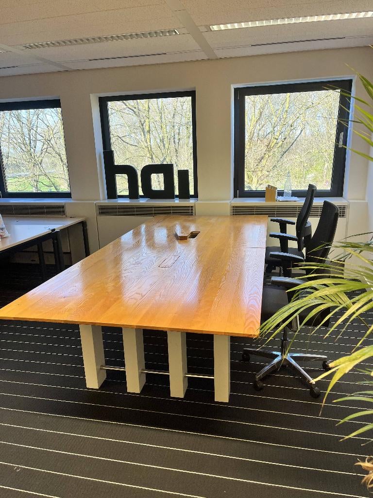 vergader tafel, Huis en Inrichting, Tafels | Eettafels, Ophalen, 100 tot 150 cm, 200 cm of meer, Zo goed als nieuw