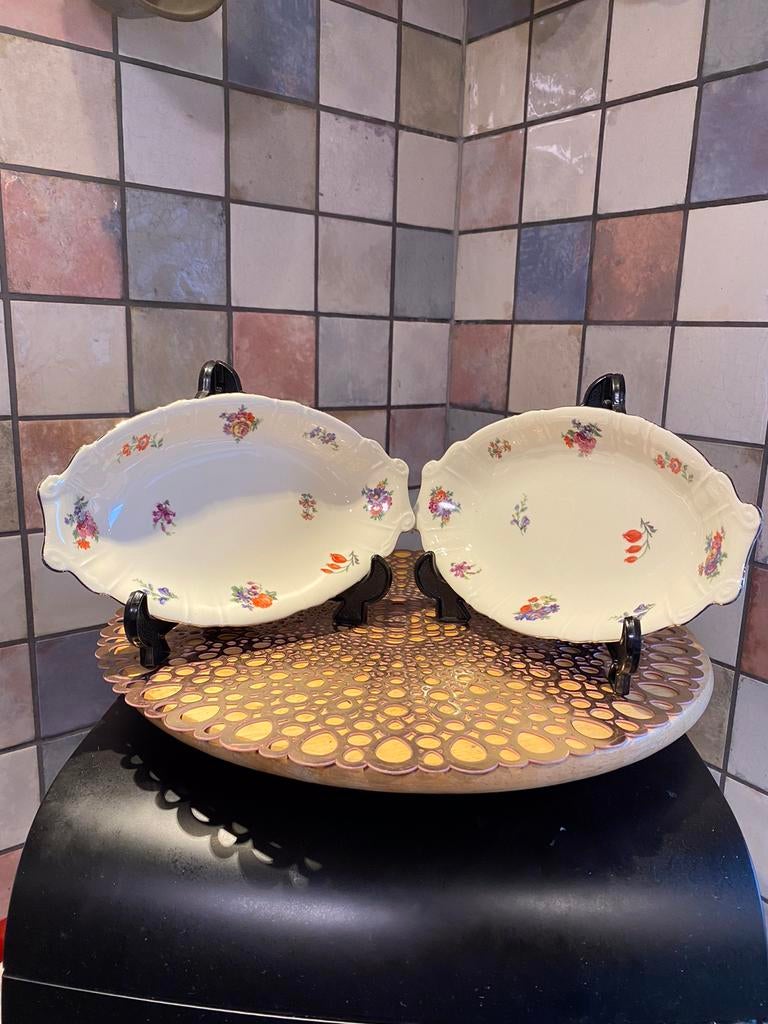 Puls Barock,E 8 7635 6,2 antieke serveer schaaltjes,lang25cm, Antiek en Kunst, Ophalen of Verzenden