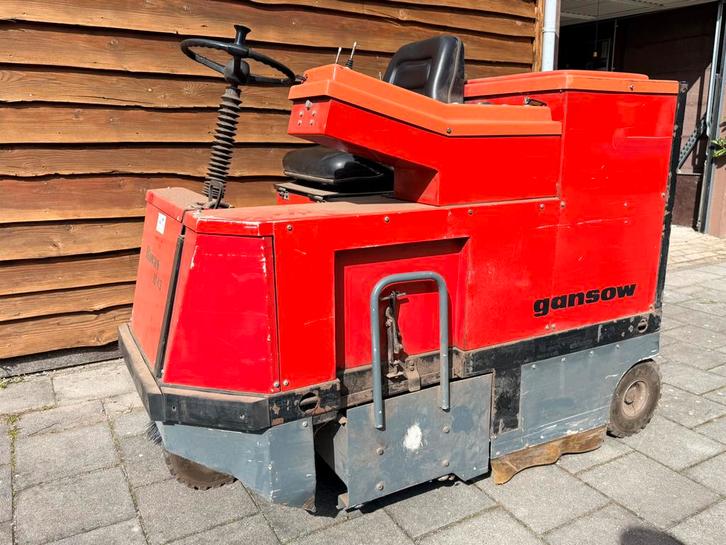 Gansow Rovas KS 90 Zitveegmachine, Tuin en Terras, Veegmachines, Gebruikt, Ophalen of Verzenden