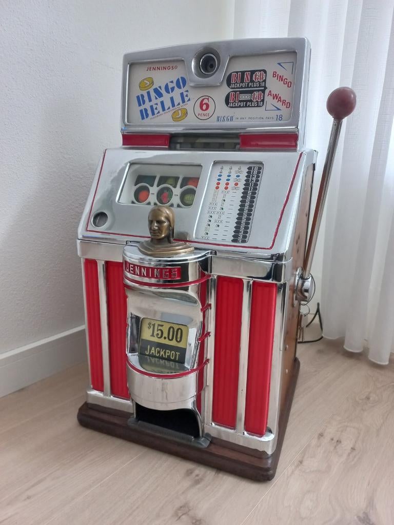 Jennings governor slotmachine Bingo Belle, Verzamelen, Automaten | Gokkasten en Fruitautomaten, Ophalen