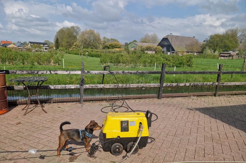 Hoge drukreiniger op diesel en 220 volt, Tuin en Terras, Ophalen, Gebruikt, Elektrisch
