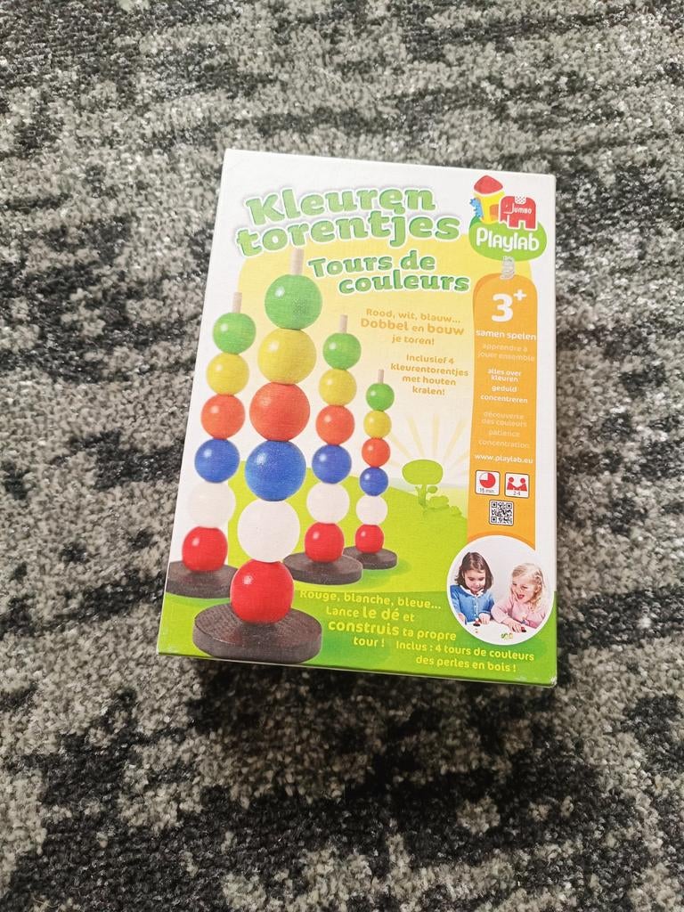 Playlab Kleurentorentjes - Stapelspel voor kinderen 3+, Ophalen of Verzenden, Zo goed als nieuw, Bouwen