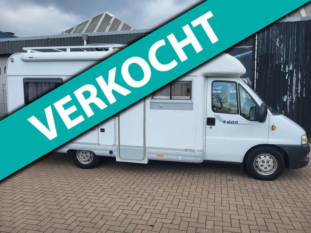 Fiat 2.3jtd Burstner T605, Ringverwarming, Douche, Bedrijf, 6 tot 7 meter