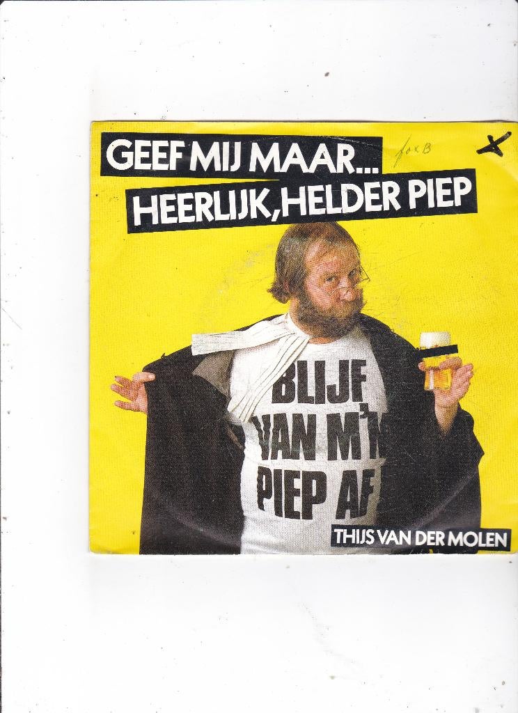 Single Thijs van der Molen - Geef mij maar heerlijk, helder, Ophalen of Verzenden, Gebruikt, Nederlandstalig