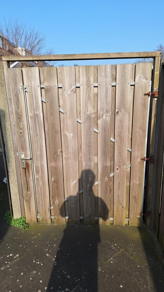 Tuinpoort., Tuin en Terras, Schuttingen, Ophalen, Minder dan 3 meter, Hout, 1 tot 2 meter