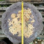 Grote antieke schotel met engeltjes, Ophalen of Verzenden