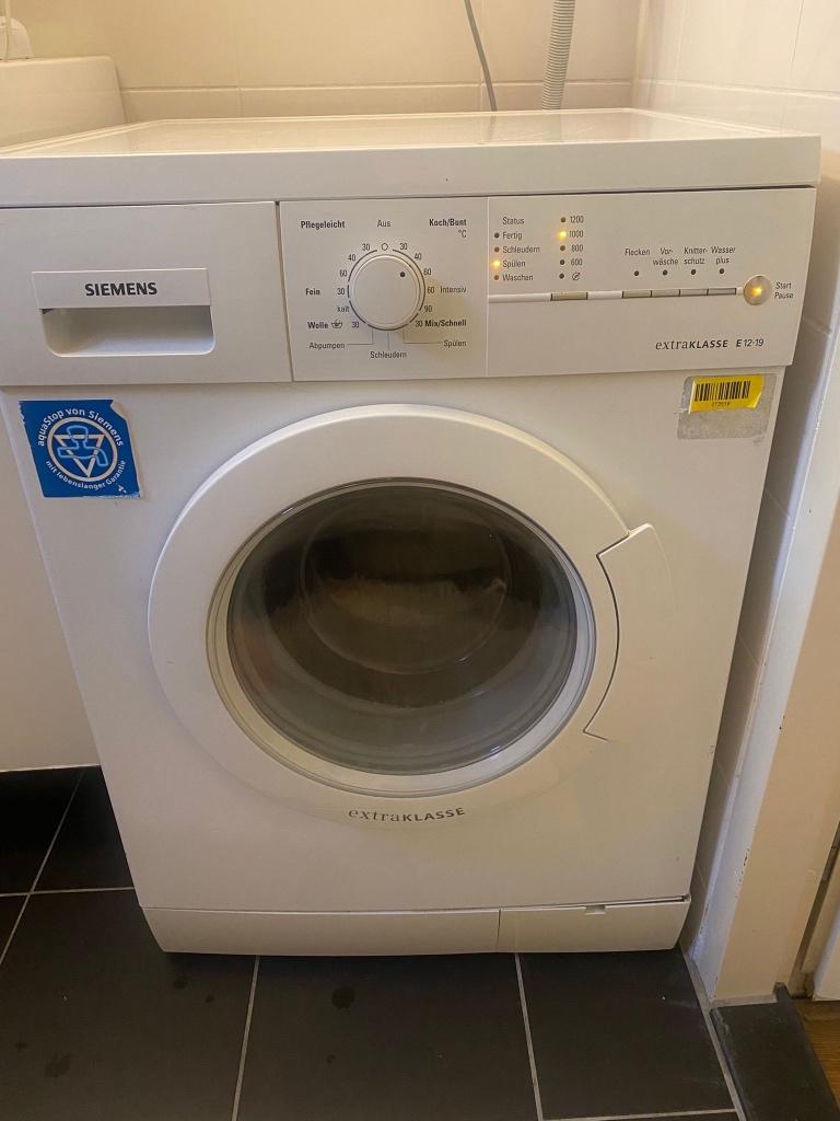 Wasmachine, Witgoed en Apparatuur, Wasmachines, Ophalen, Gebruikt, 1200 tot 1600 toeren, 85 tot 90 cm