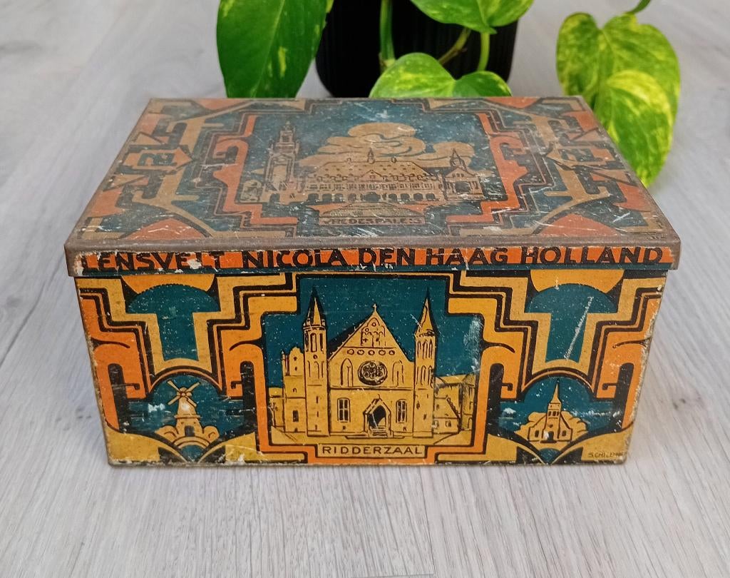 zeer oud Lensveld nicola, den haag blik, Ophalen of Verzenden, Gebruikt, Overige