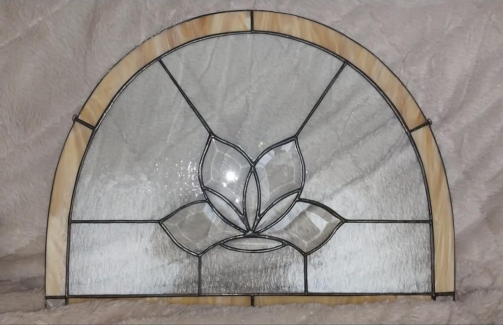 2x Tiffany raam decoratie, Ophalen of Verzenden, Minder dan 80 cm, Glasplaat, Minder dan 80 cm