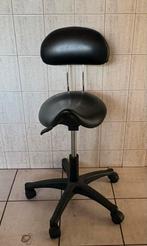 Krukje met wieltjes en rugleuning - Ergonomisch en Verstelba, Ophalen, In hoogte verstelbaar, Gebruikt, Kunststof