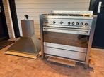 Smeg gasfornuis (90 cm) met elektrisch oven en draaispit, Witgoed en Apparatuur, Ovens, Ophalen, Gebruikt, 60 cm of meer, Oven met grill