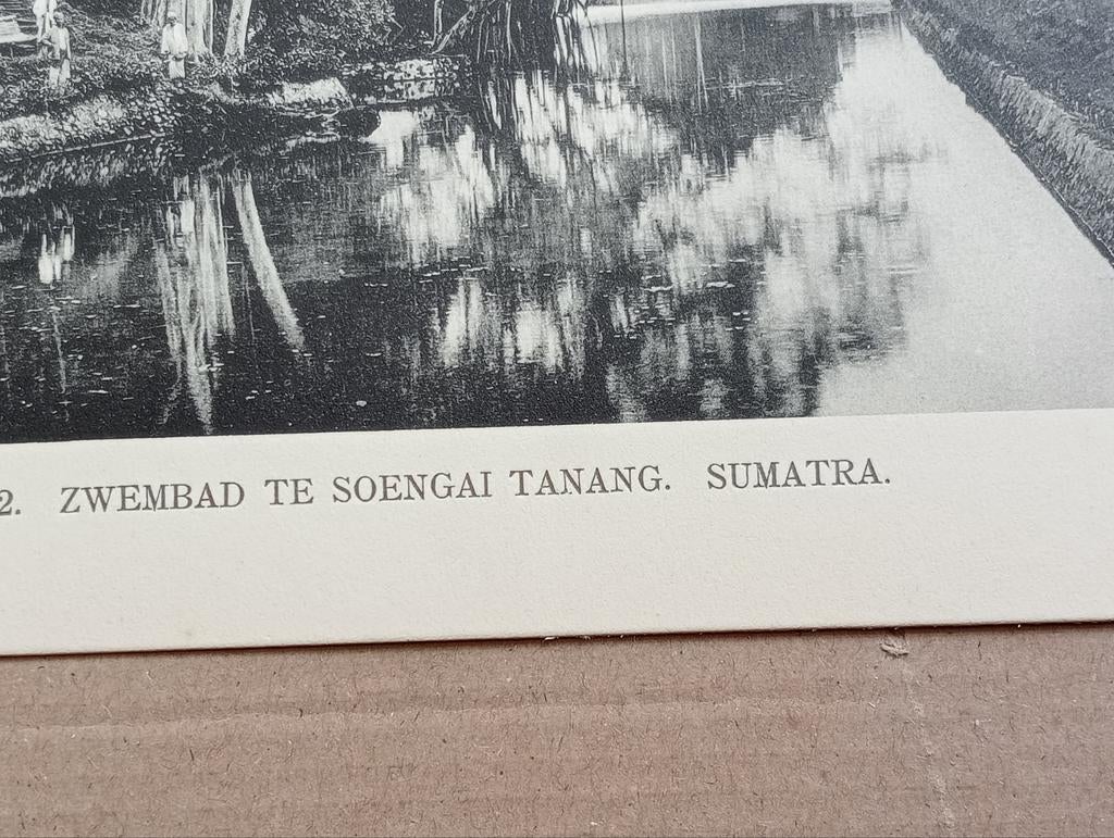 Foto gravure Nederlands Indië Sumatra 1910, Verzamelen, Ophalen of Verzenden, Voor 1940, Zo goed als nieuw, Overige onderwerpen