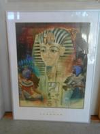 Tutanchamon in lijst met goud details, van Joadoor. canvas, Ophalen of Verzenden