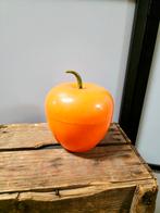 9928 :Vintage Orange Plastic Ice Bucket, Kunststof, Gebruikt, Schaal, Rond