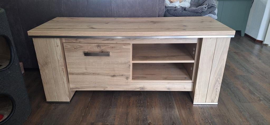 Tv meubel, Huis en Inrichting, Ophalen, Gebruikt, 100 tot 150 cm, Teakhout