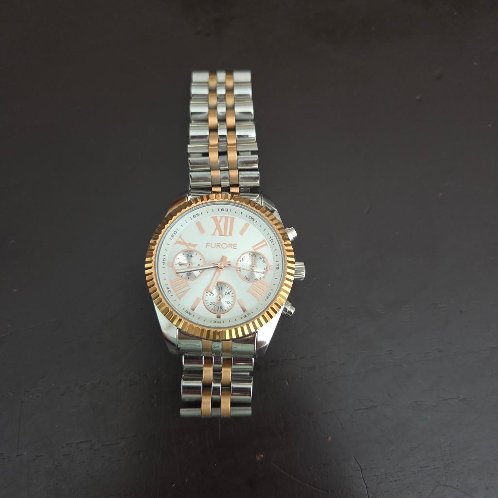 Horloge Furore, Sieraden, Tassen en Uiterlijk, Horloges | Dames, Overige merken, Staal, Polshorloge, Nieuw