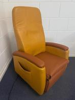 Fitform sta op relax stoel oranje/geel leer - 260326, Overige kleuren, Verzenden, Leer, Zo goed als nieuw