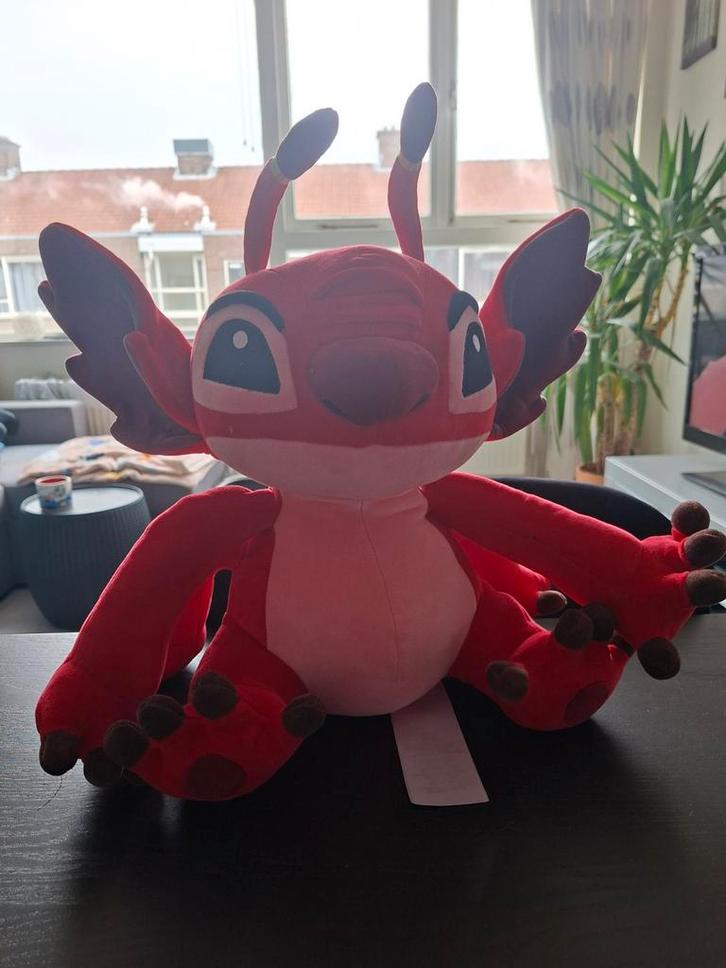 Disney Lilo & Stitch Knuffel - Rode Stitch (Leroy), Kinderen en Baby's, Speelgoed | Knuffels en Pluche, Zo goed als nieuw, Overige typen