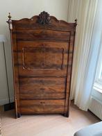 Antieke TV Meubel / Kast met Barok Details, Ophalen