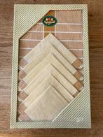 Vintage tafelkleed ontbijtlaken 130x160cm + 6 servetten, Ophalen of Verzenden, Nieuw, Rechthoek, Binnen