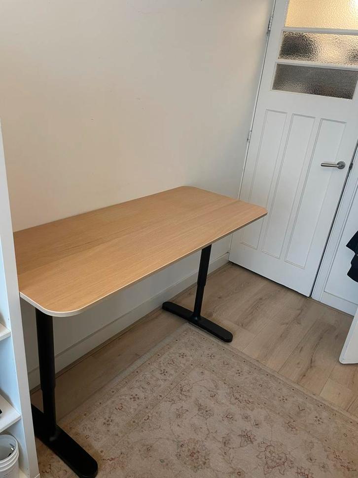 Ikea BEKANT bureau, Huis en Inrichting, Bureaus, Gebruikt, Bureau, In hoogte verstelbaar, Ophalen
