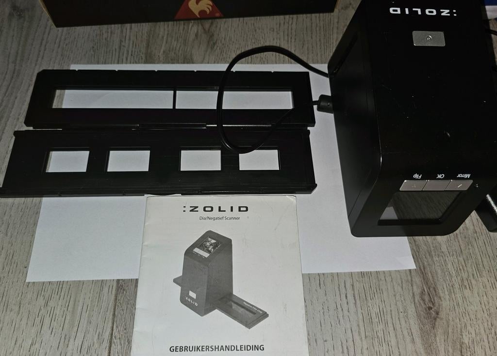 Zolid Dia- en Negatiefscanner - Met handleiding en houders, Ophalen of Verzenden