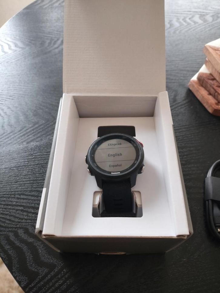 Garmin Forerunner 245 Music GPS Hardloophorloge, Sieraden, Tassen en Uiterlijk, Sporthorloges, Zo goed als nieuw, Android, Zwart