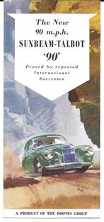 Sunbeam Talbot 90 folder (SU02), Ophalen of Verzenden, Zo goed als nieuw, Overige merken