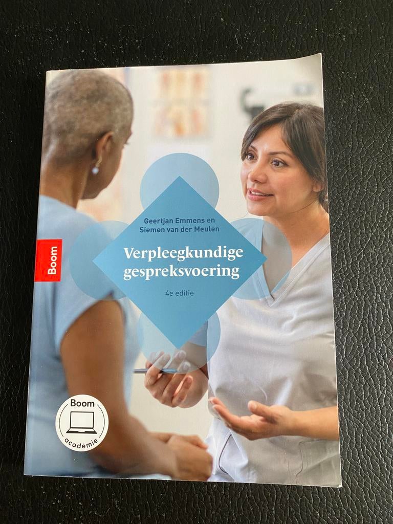 Verpleegkundige gespreksvoering - 4e editie, Boeken, Studieboeken en Cursussen, Ophalen of Verzenden, Gamma, Zo goed als nieuw