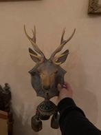 Vintage Hertenkop met Bellen, Ophalen, Gebruikt